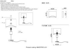 Настольная лампа Crystal Lux MAESTRO LG1 CHROME