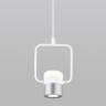 Подвесной светодиодный светильник Eurosvet Oskar 50165/1 LED белый/серебро