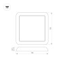 Встраиваемый светильник Arlight CL-Fiokk-S180x180-12W Day4000-Mix 034470