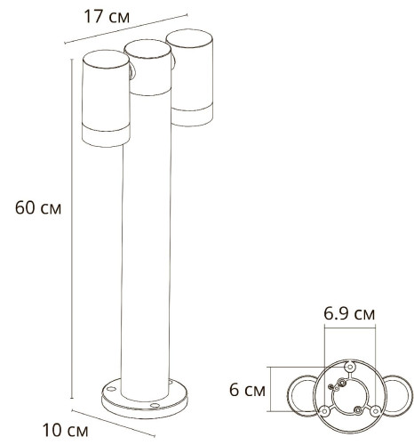 Ландшафтный светильник Arte Lamp Mistero A3302PA-2BK