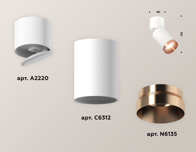 Спот Ambrella Light Techno Spot XM6312045 (A2220, C6312, N6135)