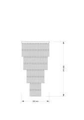Каскадная люстра Kutek Ellini ELL-PLM-6(Z)250/II