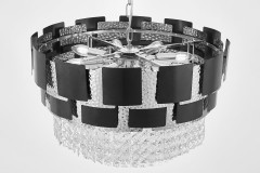 Подвесная люстра Lumina Deco LDP 7045-600 BK+CHR