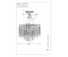 Подвесная люстра Kink Light Шанти 07871-80,16