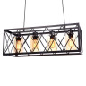 Подвесная люстра Lumina Deco Nortis LDP 11535-4 BK