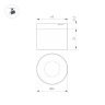 Трековый магнитный светильник Arlight MAG-MICROCOSM-POINT-R60-5W Warm3000 (BK, 36 deg, 24V) 043256