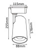 Трековый светильник Crystal Lux CLT 0.31 006 CLT 0.31 006 40W BL