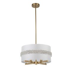 Люстра на штанге Indigo Effetto 13030/4R Brass V000514