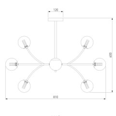 Люстра на штанге Eurosvet Astro 30179 матовое золото