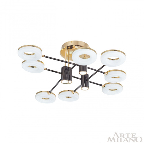 Потолочная люстра Arte Milano 271399/8 BK/GD