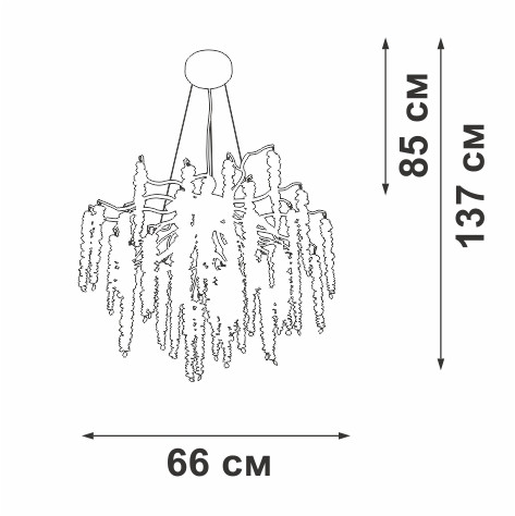 Подвесная люстра Vitaluce V28551-9/7S