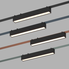 Трековый однофазный светильник Denkirs Belty linear DK5674-BK
