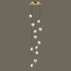 Подвесной светильник MD24001033-12A gold/clear