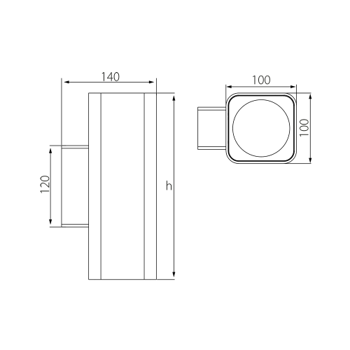 Уличный настенный светильник Fiberli SSA100-DOUBLE 11230101
