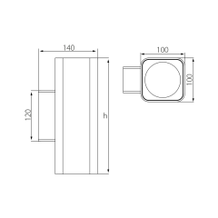 Уличный настенный светильник Fiberli SSA100-DOUBLE 11230101