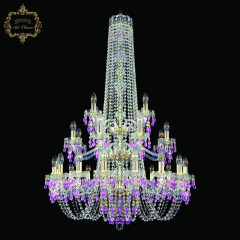 Подвесная люстра Art Classic 11.24.16+8+4.300.3d.h-128.Gd.V7010