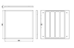 Светодиодная панель Эра SPO-1-40-6K-M-5Y Б0065473
