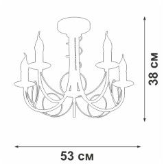 Потолочная люстра Vitaluce V3035-0/5PL