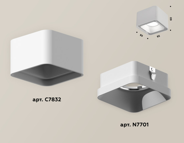 Потолочный светильник Ambrella Light Techno Spot XS7832001 (C7832, N7701)