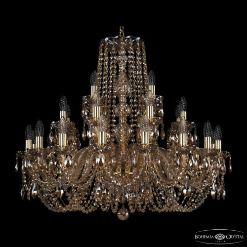 Подвесная люстра Bohemia Ivele Crystal 1402/16+8+4/300 G M721