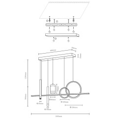 Подвесная люстра Velante 431-306-06