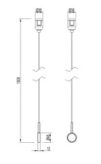 Держатель трека Arlight ART-APRIORI-HOLDER-HANG-TUBE-L1500 (BK) 049321