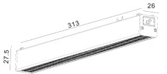 Трековый светильник SWG PRO DL-SLIM-DFWH-12-CCT 022077