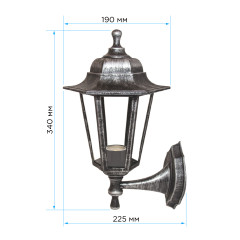 Уличный настенный светильник Apeyron Леда 11-99СЕР