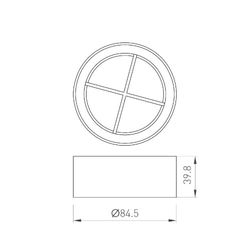 Решетка антибликовая Arlight LGD-ANTIGLARE-GRILLE-R85 (WH) 046756