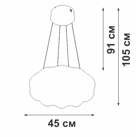 Подвесная люстра Vitaluce V2112DT-0/1S