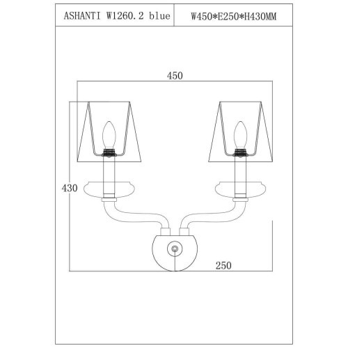 Бра Lucia Tucci Ashanti W1255.2 clear