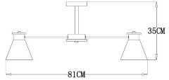 Люстра на штанге Arte Lamp Tyler A1031PL-8WH