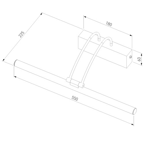 Подсветка для картин Elektrostandard Simple LED 10W 1011 IP20 никель 4690389106149