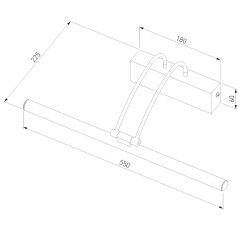Подсветка для картин Elektrostandard Simple LED 10W 1011 IP20 никель 4690389106149