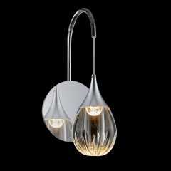 Настенный светильник MB24001004-1A chrome/clear