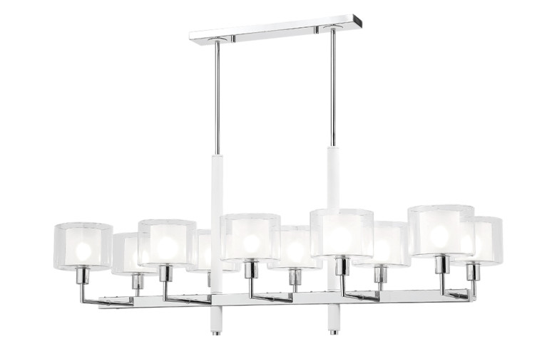 Люстра на штанге Crystal Lux MAESTRO SP-PL10 L1100 CHROME