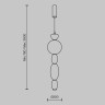 Подвесной светильник Maytoni Adore MOD297PL-L17BS3K
