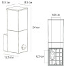 Уличный настенный светильник Arte Lamp Plate A3711AL-1BK