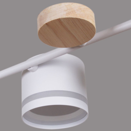 Люстра на штанге Reluce 68730-0.3-06 GX53 WH+WOOD