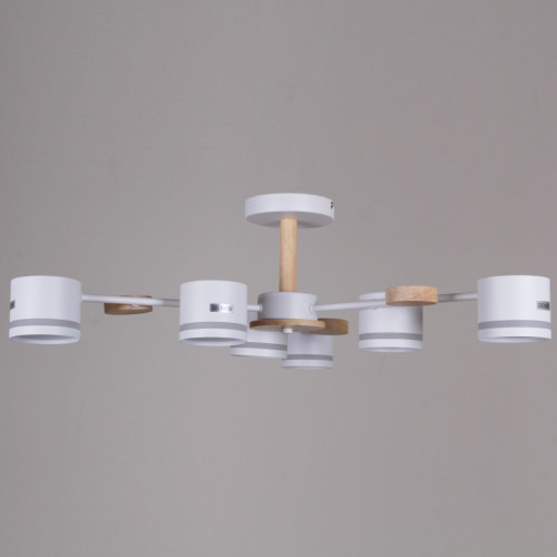 Люстра на штанге Reluce 68730-0.3-06 GX53 WH+WOOD