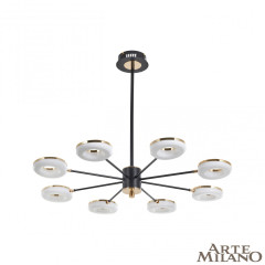 Люстра на штанге Arte Milano Ferrara 277499/8 BK/GD