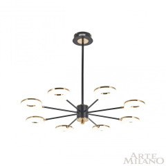 Люстра на штанге Arte Milano Ferrara 277499/8 BK/GD