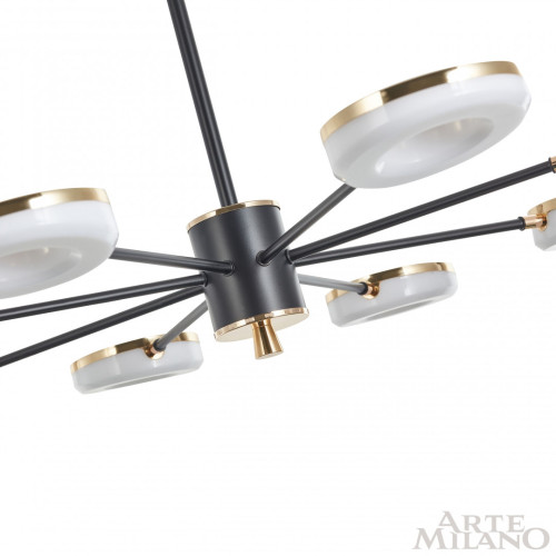 Люстра на штанге Arte Milano Ferrara 277499/8 BK/GD