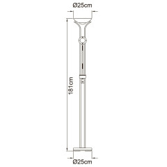 Торшер Arte Lamp Duetto A4329PN-2CC