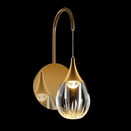 Настенный светильник MB24001004-1A gold/clear