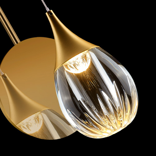 Настенный светильник MB24001004-1A gold/clear