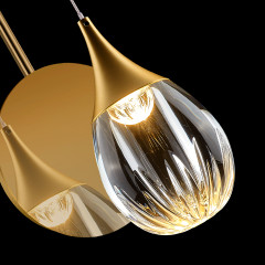 Настенный светильник MB24001004-1A gold/clear