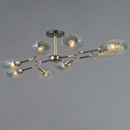 Люстра на штанге Illumico IL0272-8CSQ-25 BK AB TRENTO