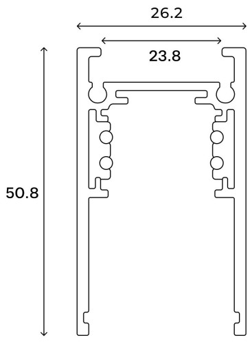 Шинопровод трехфазный накладной с заглушками Hesby Lighting ElDeko HSBL_0051_1