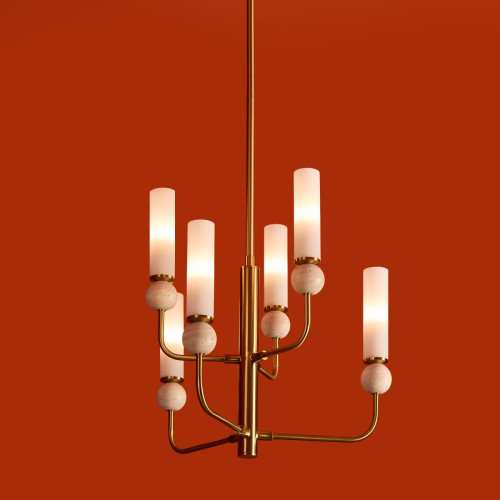 Люстра на штанге Freya Sunspot FR5482CL-06BS1